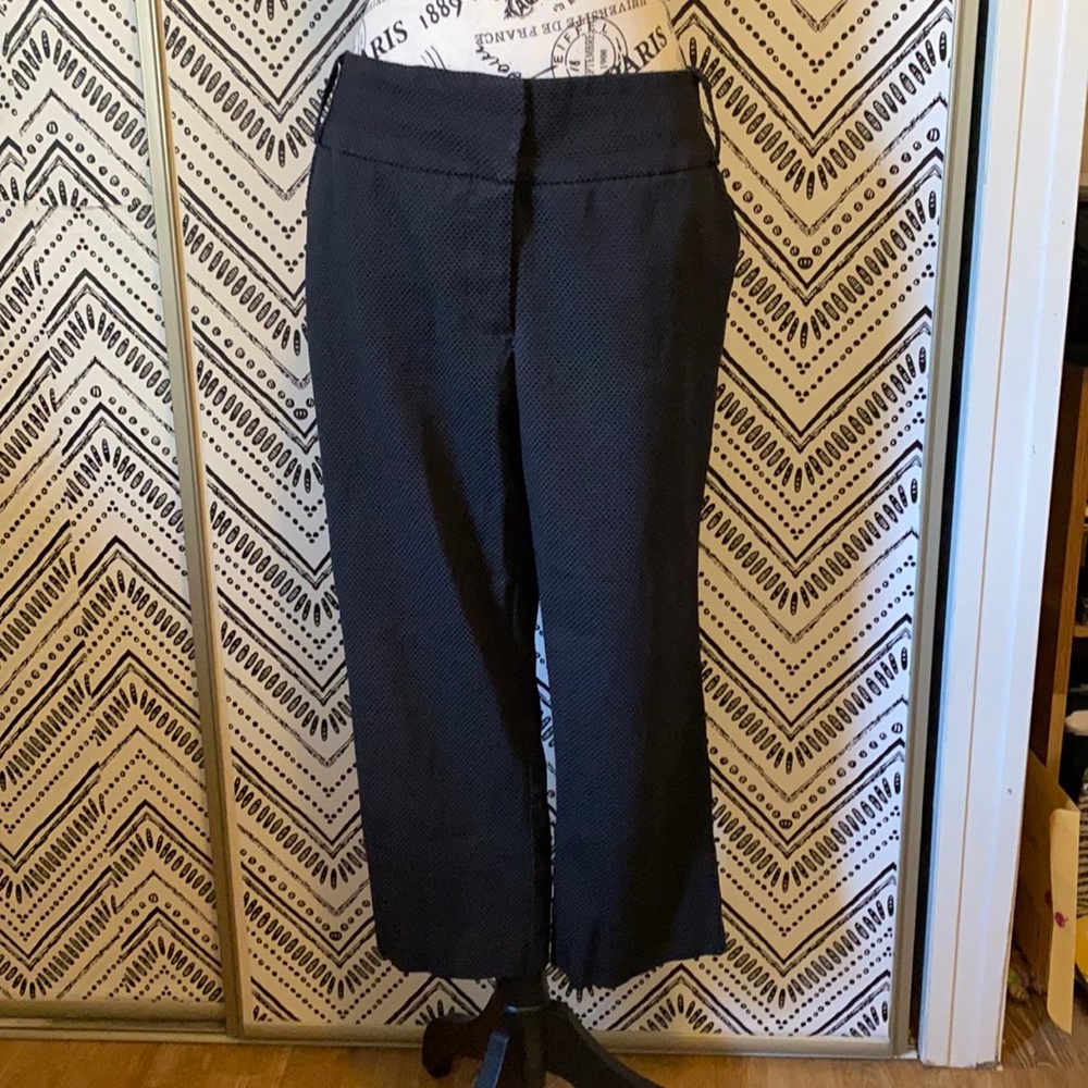Maurices Black Textured Cropped Pant